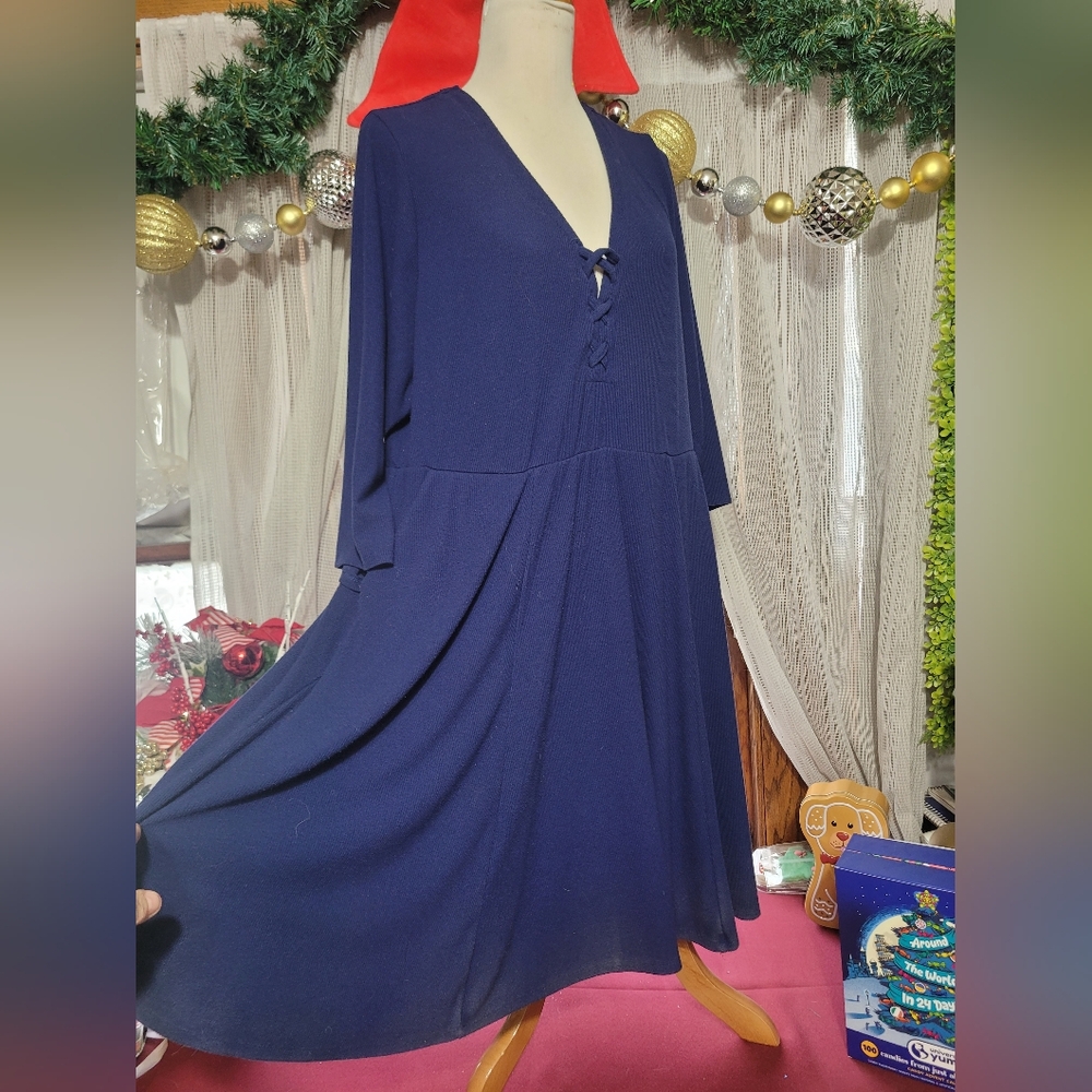 Torrid Dark Blue Skater Dress